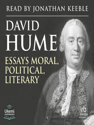 cover image of Essays, Moral, Political, and Literary